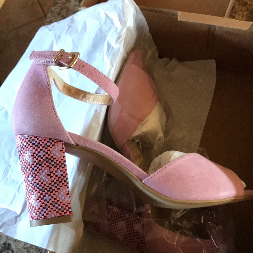 Brand New Anthropologie Christie Printed Heels - Picture 5 of 6